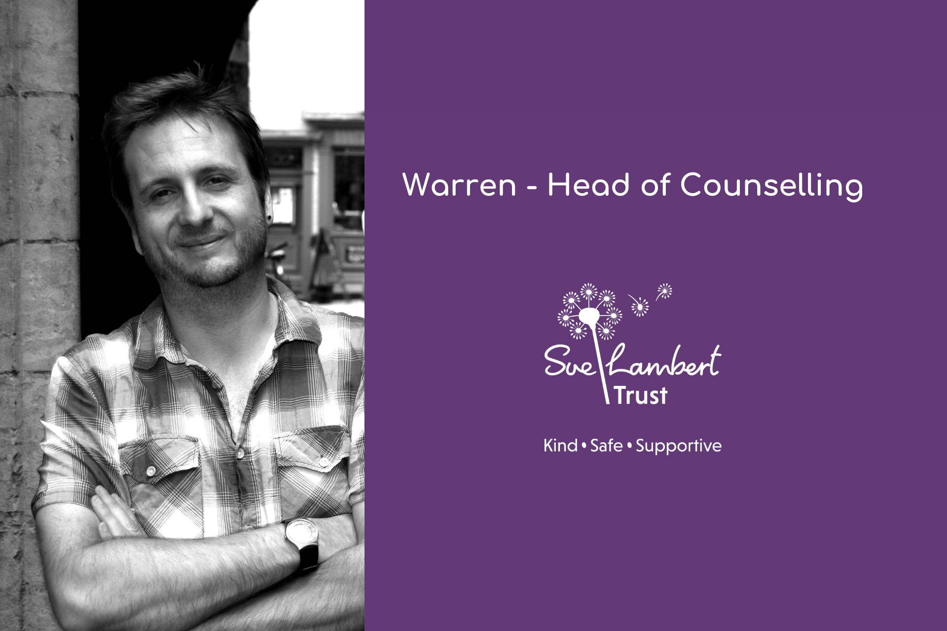 Getting to know warren - head of counselling image of Warren