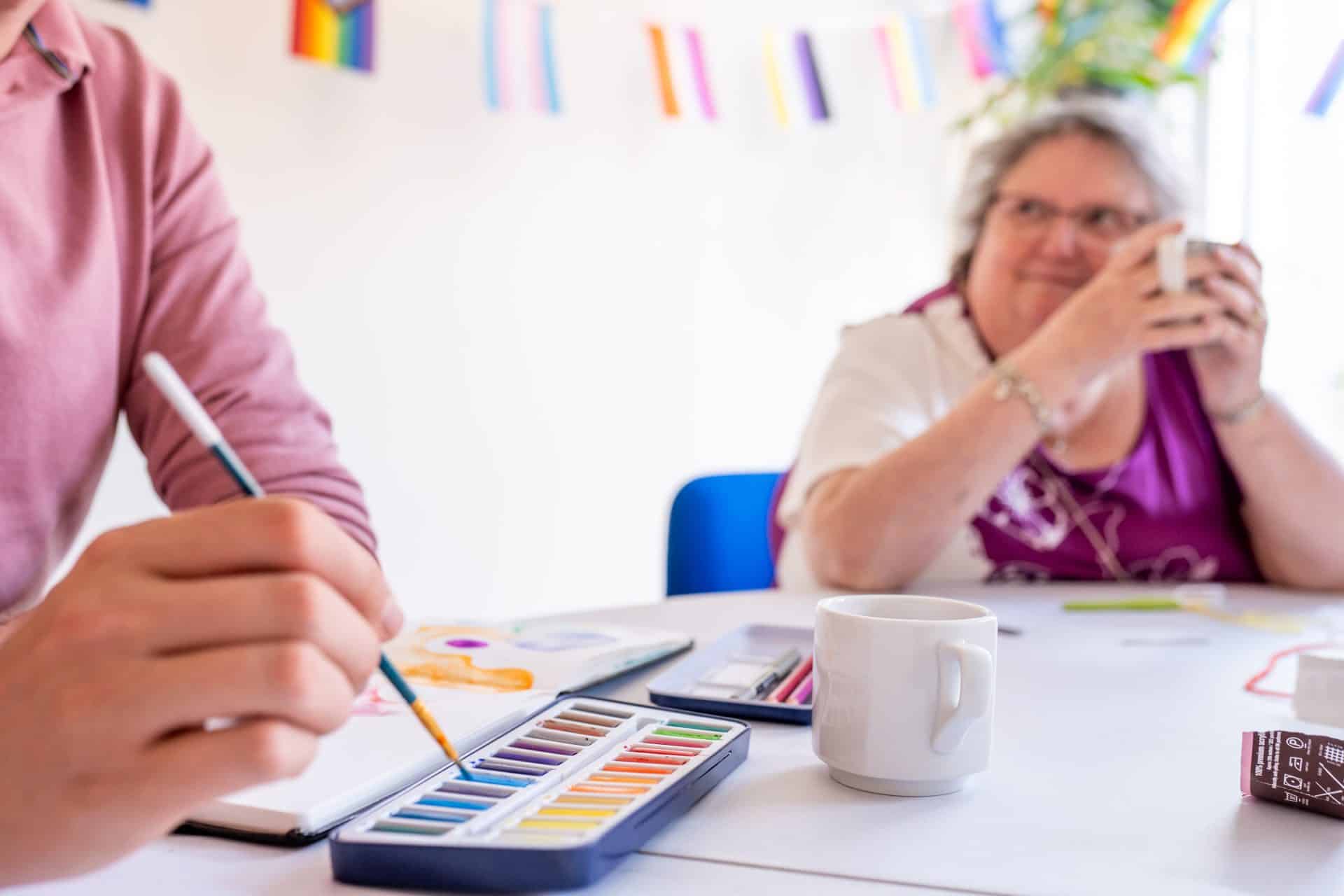 Sue Lambert Trust clients access support in a range of ways including one to one counselling and group therapy